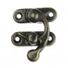 2 fermoirs boite,valise, coloris bronze 2.7 x 3.3cm (16/05)