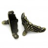 4 pieds de boîte coloris bronze 3,6 x 1,8 cm (04/02)