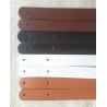 Anses cuir plate 60 cm (la paire) 3 coloris au choix noir, blanc, fauve