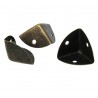 4 coins angles pour Boîte / coffret coloris bronze 25 x 25 mm (12/06)