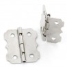 50 charnières 24 mm coloris chromé (G07/01)