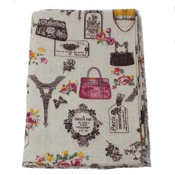 Coupon coton motif Paris 1...