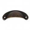 Poignée de boite coloris bronze 8.2 cm x 3.3 cm  (12/09)
