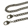 5 chaînes de sac coloris bronze longueur 1.2  M (G09/03)