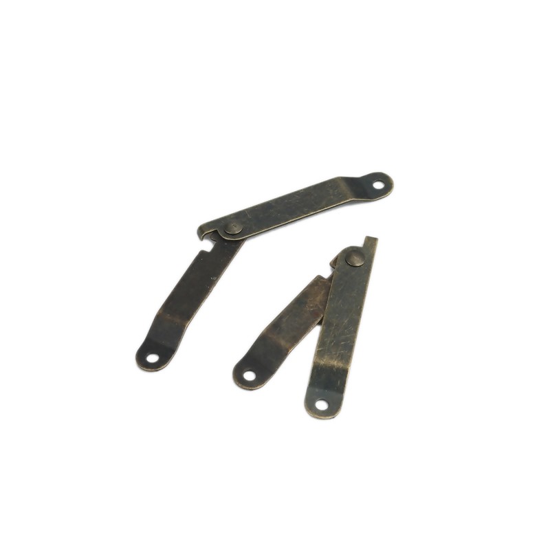 2 compas charnière pour boîte coloris bronze 6.7 cm x 1.1 cm (13/09)