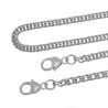 5 chaînes de sac chromé fermoirs coeur  1.20 M de Long  (G10/11)