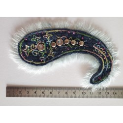 Écusson à coudre jeans 14 x 8 cm (13/11)