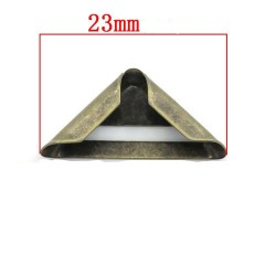 100 protèges Coins coloris bronze 23 mm x 17 mm (G10/04)
