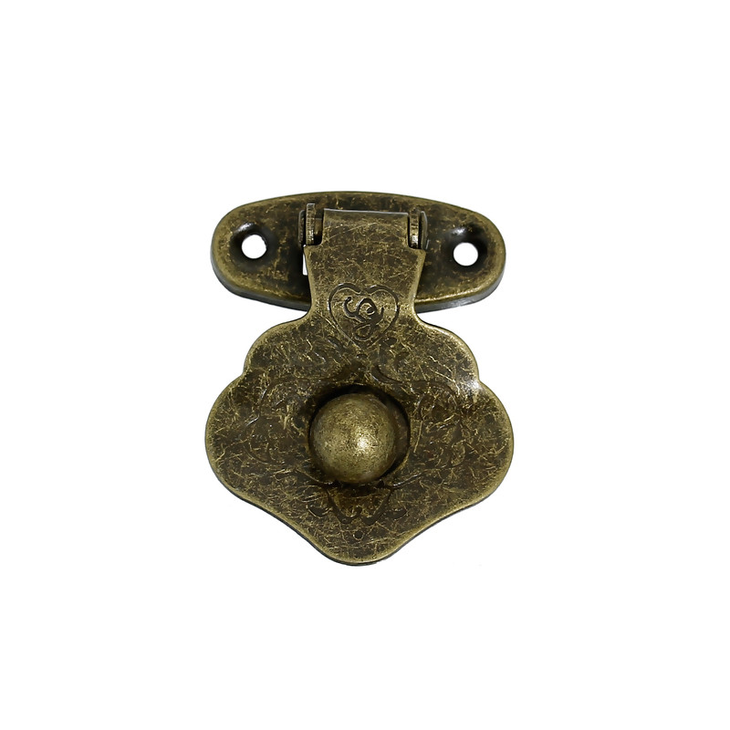 Fermoir de valise ou boîte coloris bronze 4,1cm (14/05)