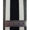Sangle 40 mm écru/noir polycoton