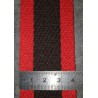Sangle 40 mm rouge/noir polycoton