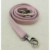 Bandoulière de sac coton équipée 12 mm coloris rose (14/06)