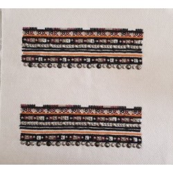 Broderie 10 x 29 cm (x2)