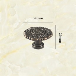 Poignée diamètre 3,2 mm métal coloris bronze (10/06)