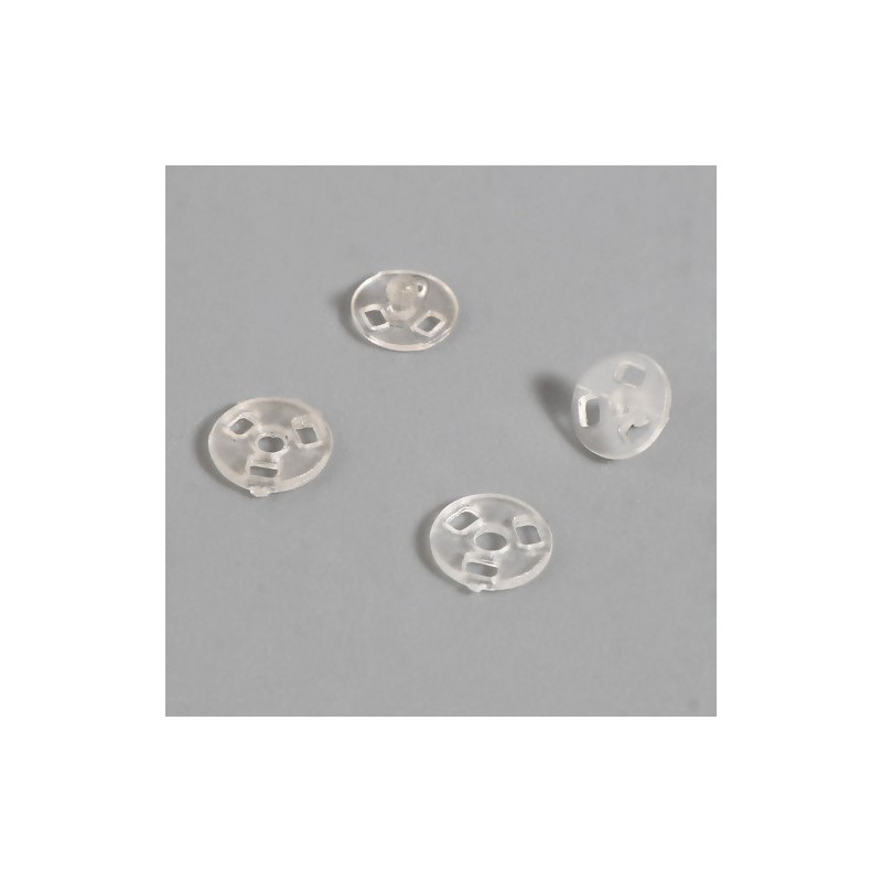 Boutons pression plastique transparent diamètre 4 mm 30 pièces (08/12)