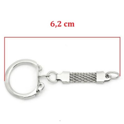 5 Porte-cles chromé 6.2cm x...