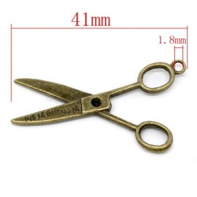 2 pendentifs ciseaux 41 x...