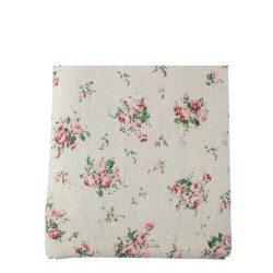 Coupon coton et lin fleuris...