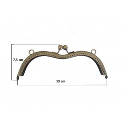 Fermoir coloris bronze 19 x 7,5 cm (09/08)